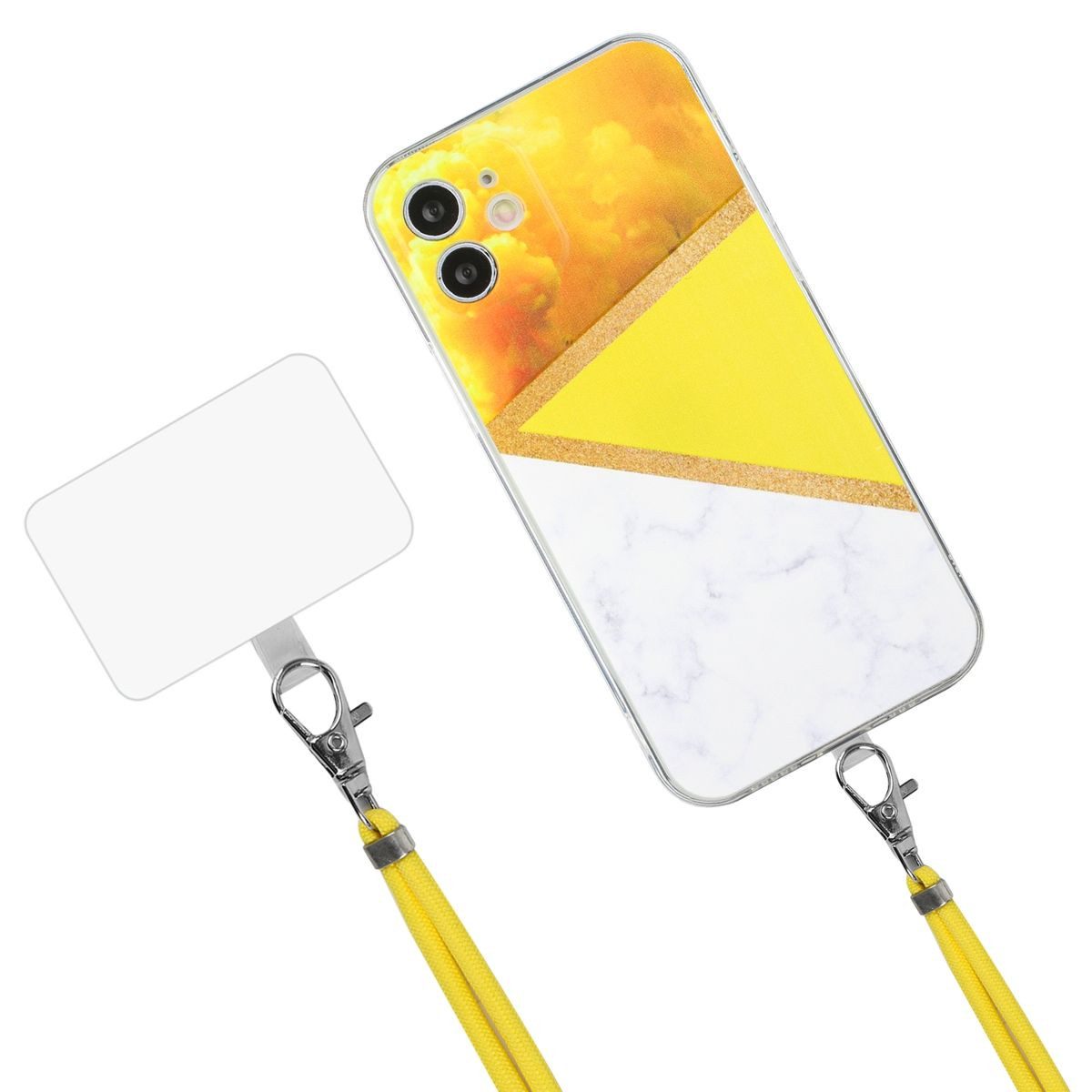 König Design Handyhülle Apple iPhone 12, Handykette Schutzhülle Case Cover Backcover Etuis