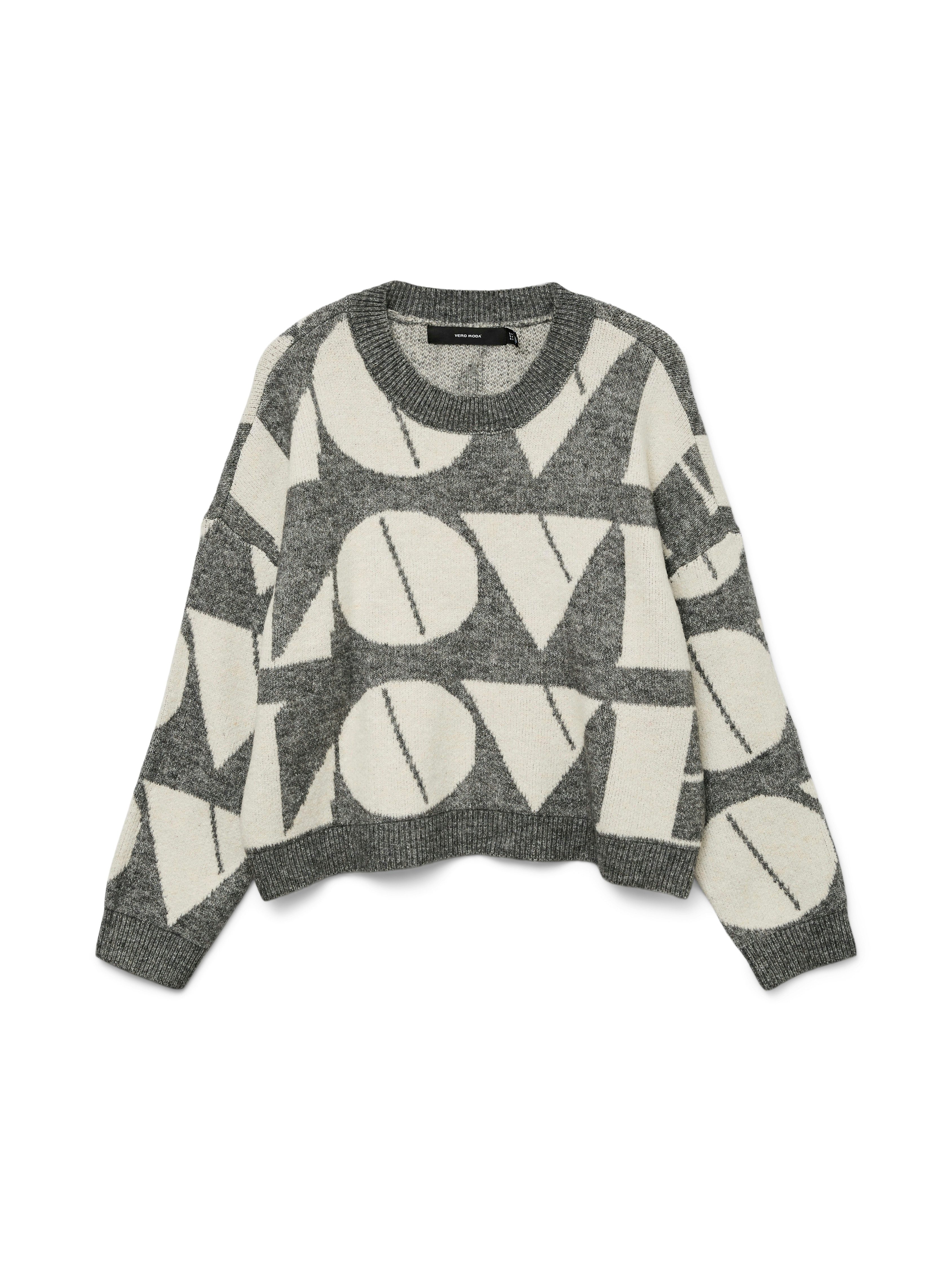 Strickpullover VMLOVE LS O-NECK PULLOVER BOO
