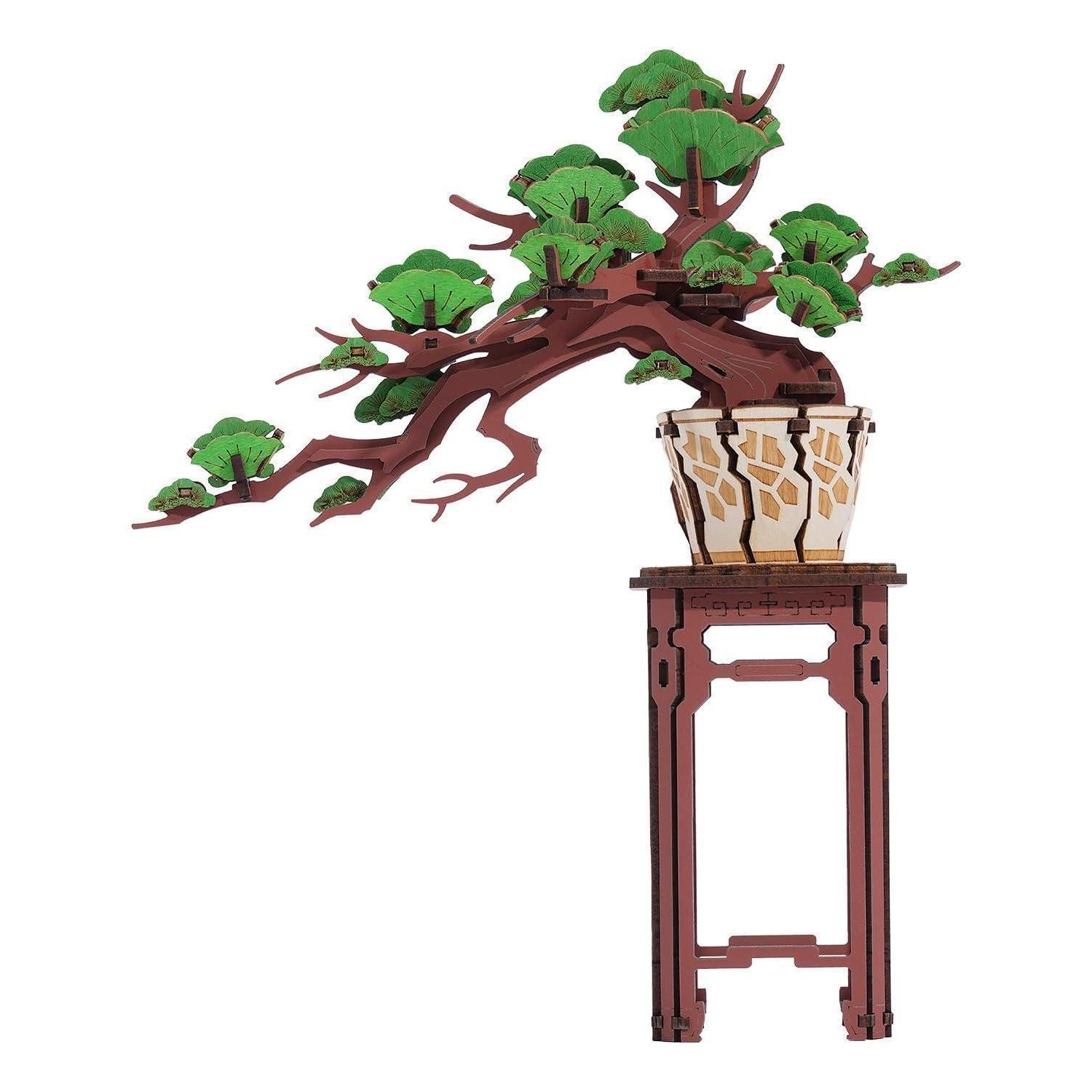 LuxusKollektion 3D-Puzzle 3D Puzzle Holz Evergreen Pine Bonsai, Puzzleteile