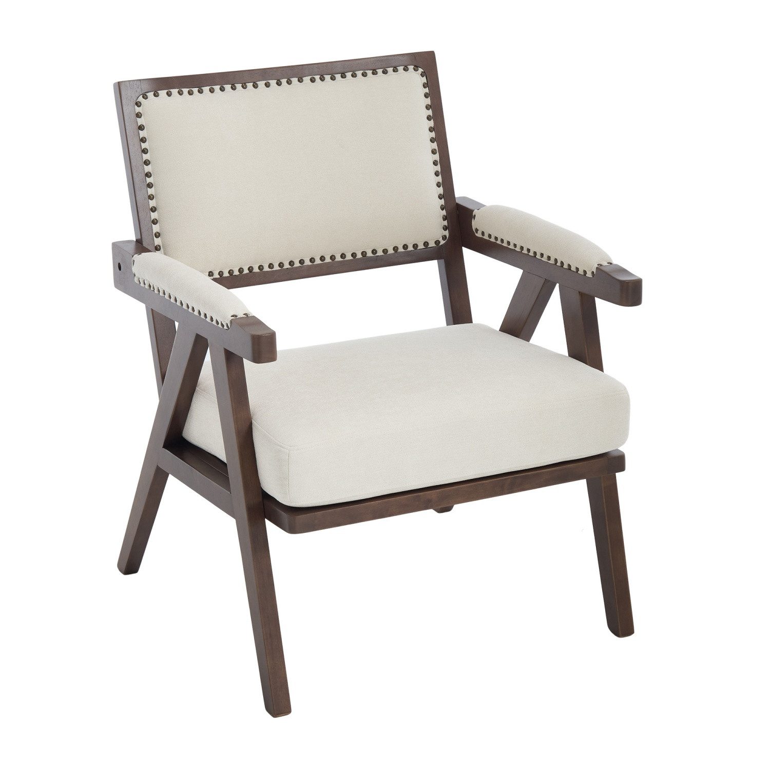 ANYSUN Loungesessel Relaxsessel Einzelner Sofa sessel mit Armlehnen Holzrahmen (Mid-century modern fabric lounge chair, 1-St), Geeignet für Wohnzimmer/Schlafzimmer/Arbeitszimmer/Büro Dekoration