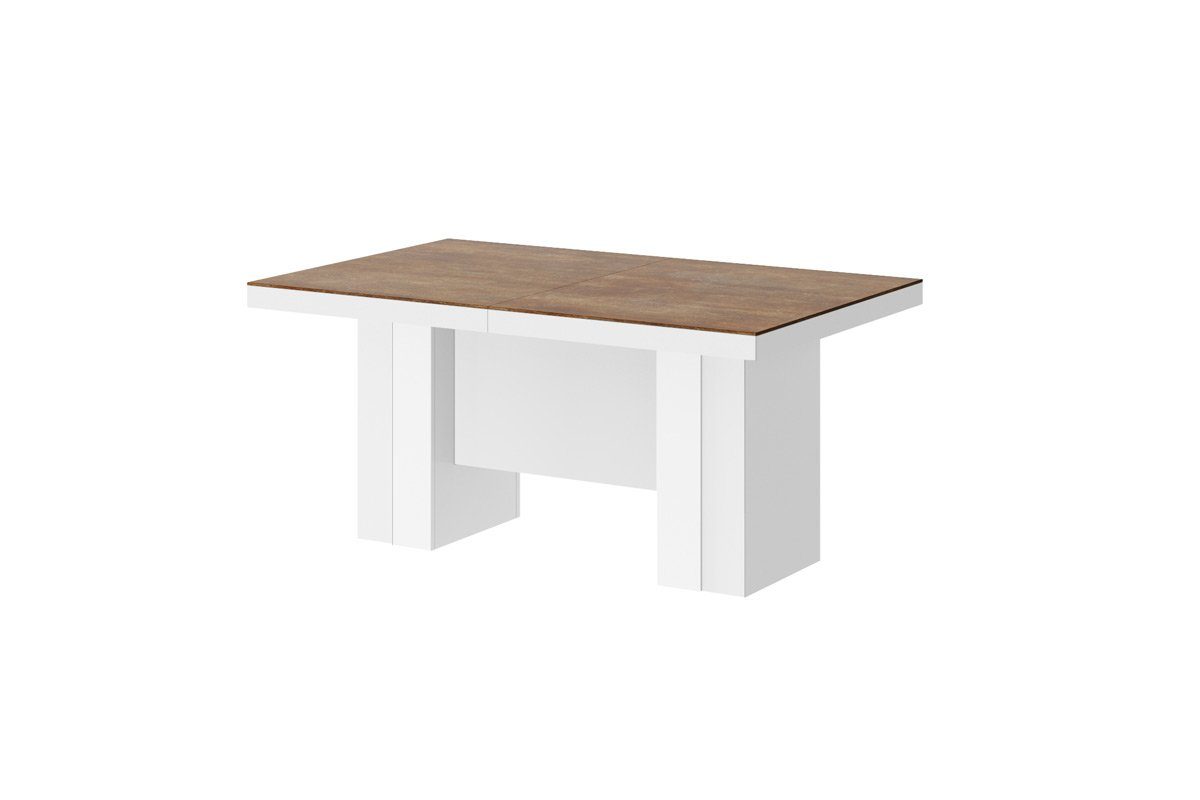 cm Tisch 160 - 400 bis designimpex Hochglanz ausziehbar Esstisch Esstisch matt XXL Hochglanz Design Rostoptik HLA-111 Weiß