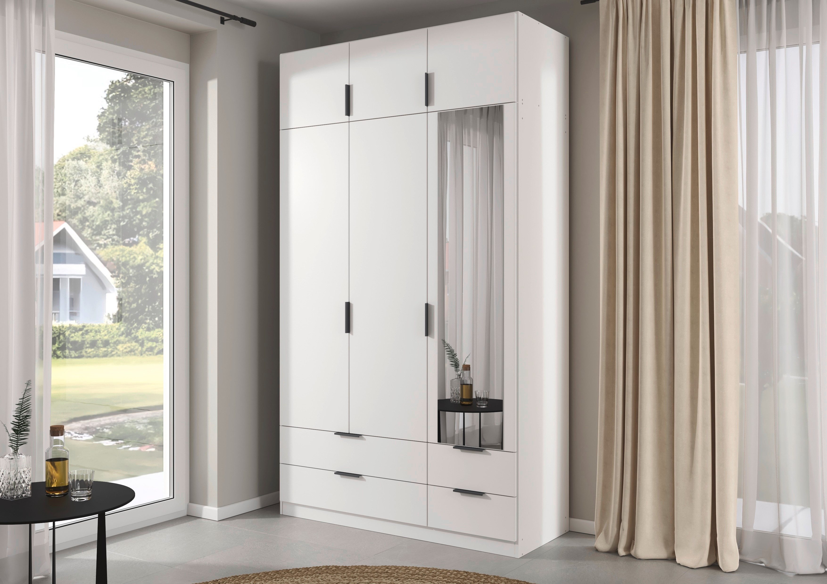 rauch Kleiderschrank Drehtürenschrank Schrank Garderobe Ankleide Schlafzimmer LAGOA (3 verschiedene Ausstattungen BASIC/CLASSIC/PREMIUM (inkl. SOFT-CLOSE) geräu – Bild 2 von 5