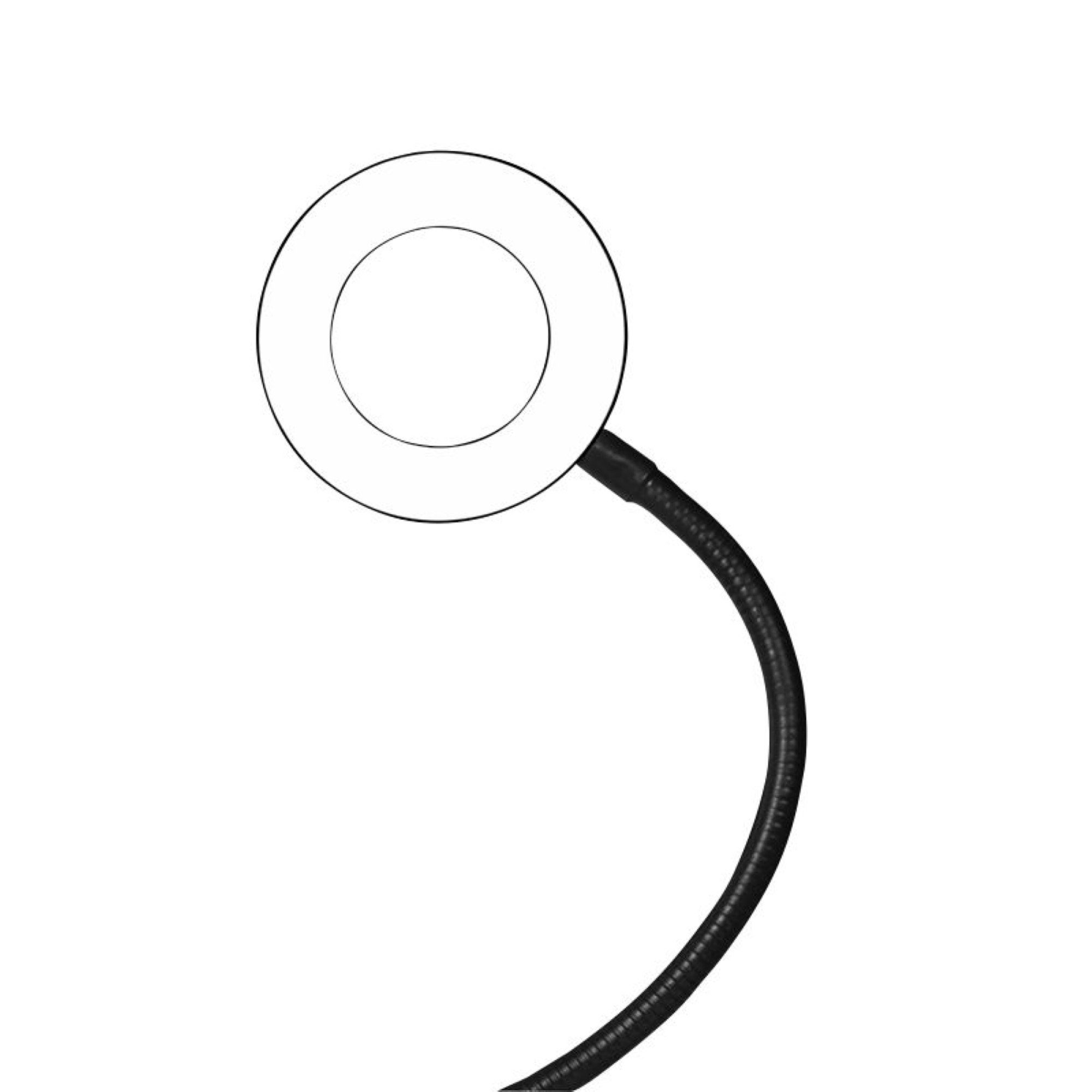 LogiLink Ringlicht 8.5cm Smartphone Ringlicht-Klemmhalterung Perfekt für Selfies, Ringlicht mit Led und Klemme – Bild 4 von 5