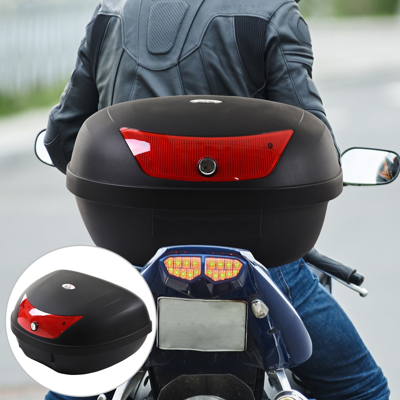 HOMCOM Handgepäck-Topcase Schwarz, 59 x 43 günstig online kaufen