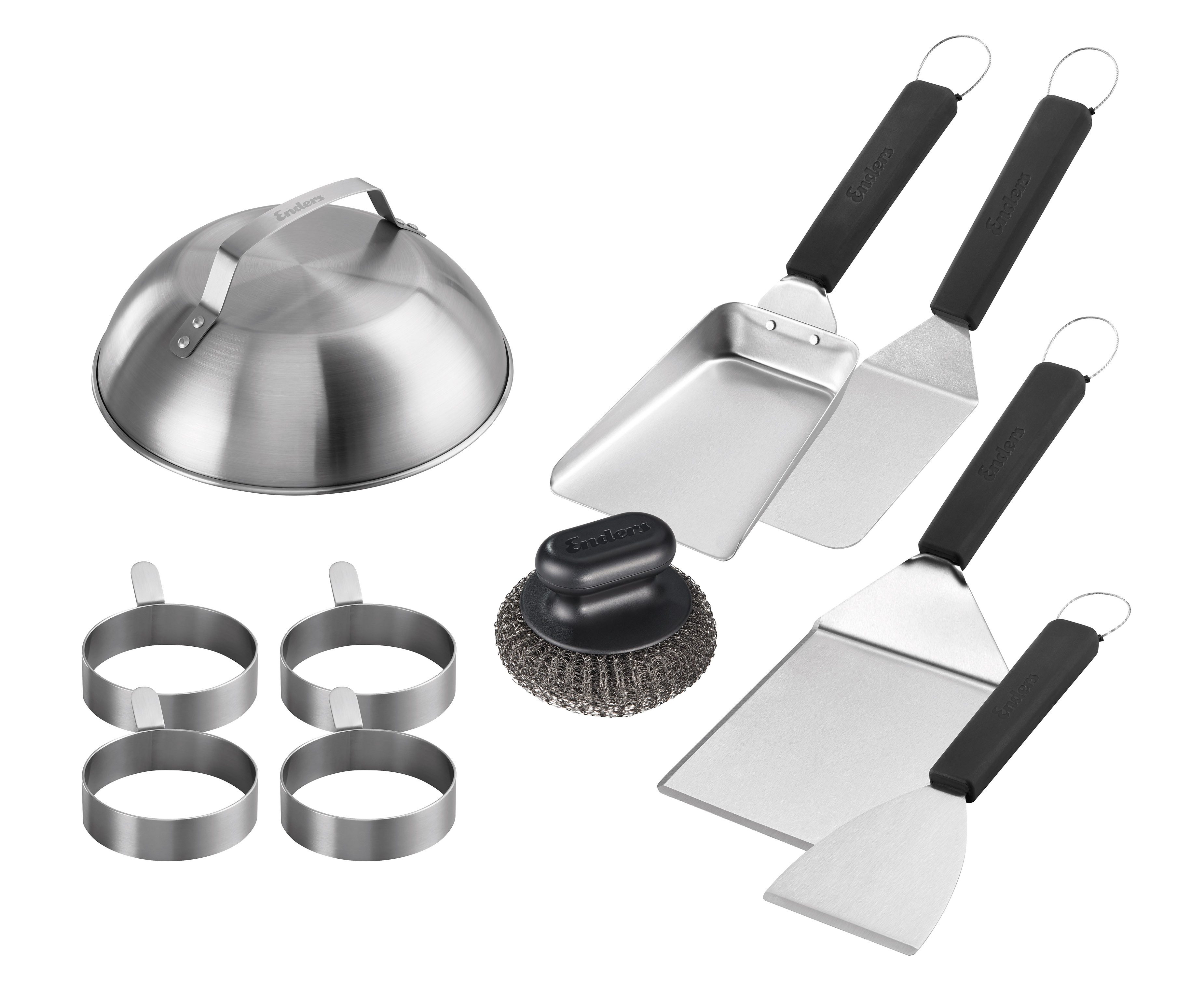 Enders® Grillbesteck-Set Plancha-Set, 10-teilig, aus Edelstahl
