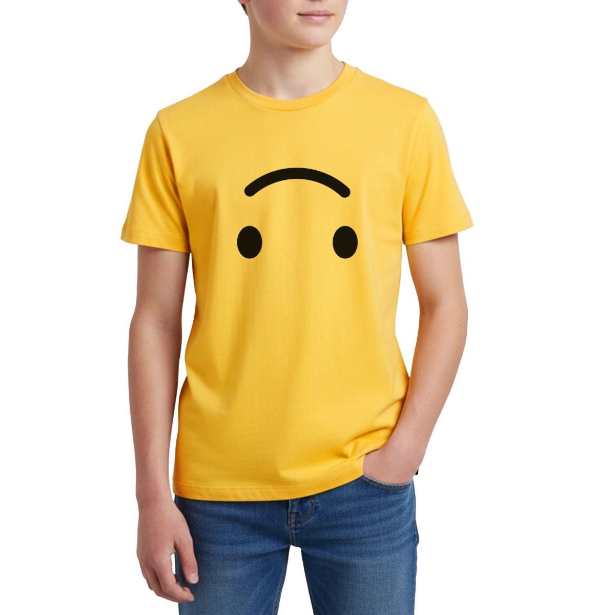 T-Shirt Emoticon Auf Dem Kopf Kostüm Karneval Gruppenkostüm Teenager Premium T