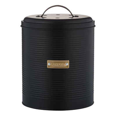 Typhoon Aufbewahrungsdose, stilvoller Kompostbehälter für die Küche - mit Aktivkohlefilter
