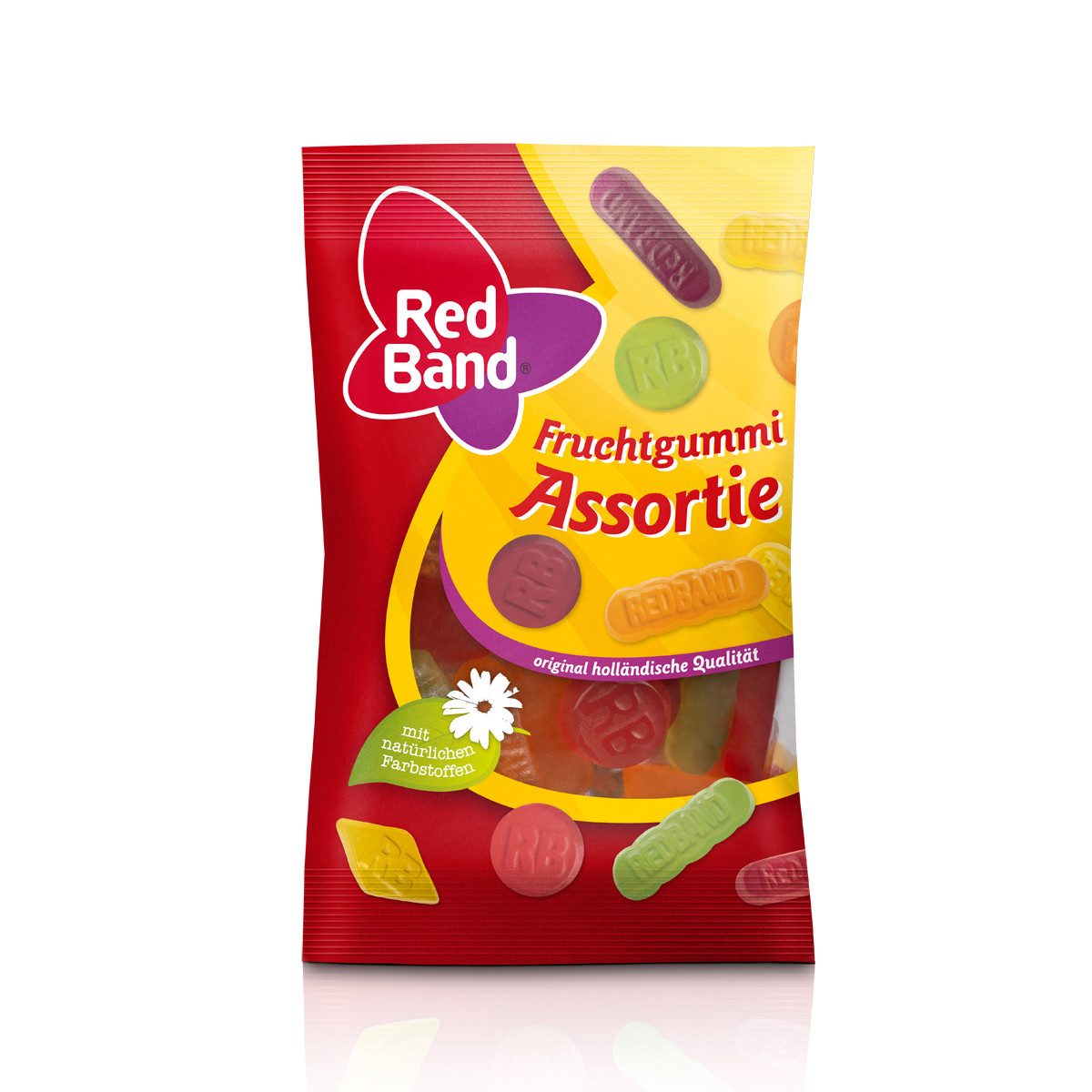 Red Band Süßigkeit, Red Band Fruchtgummi Assortie buntes Englisches Weingummi 100g