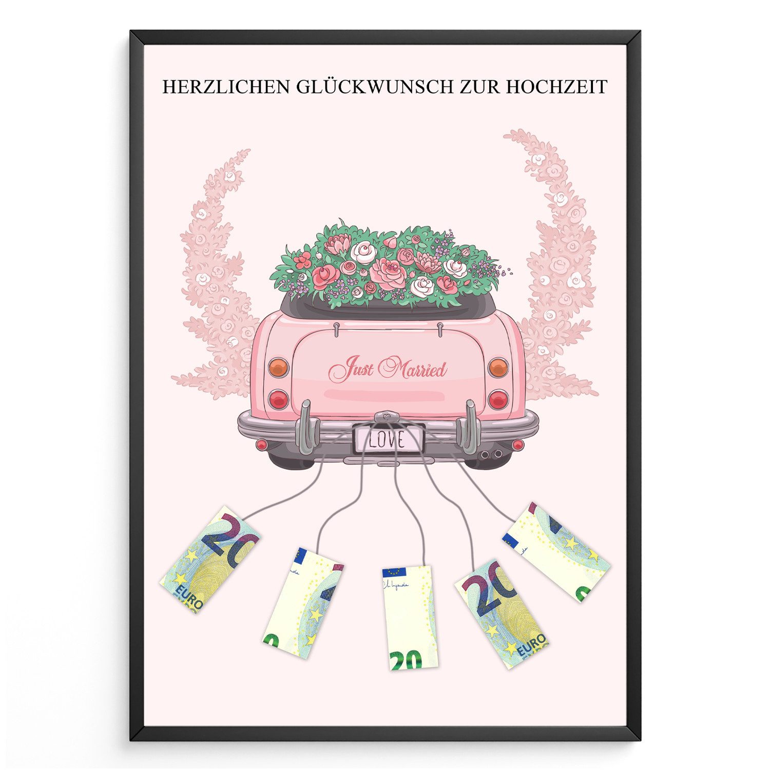 Tigerlino Poster Geldgeschenk zur Hochzeit Geschenk günstig online kaufen