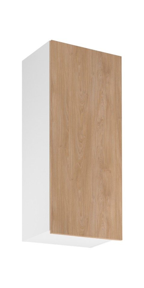 ROYAL24_MARKT Hängeschrank - Hervorragendes Design mit Stauraum für Ihre Küchenutensilien (Küche Hängeschrank, 1-St., Sorento Weiß Sonoma Eiche -G45 P/L) Top – Fein – Präzise.