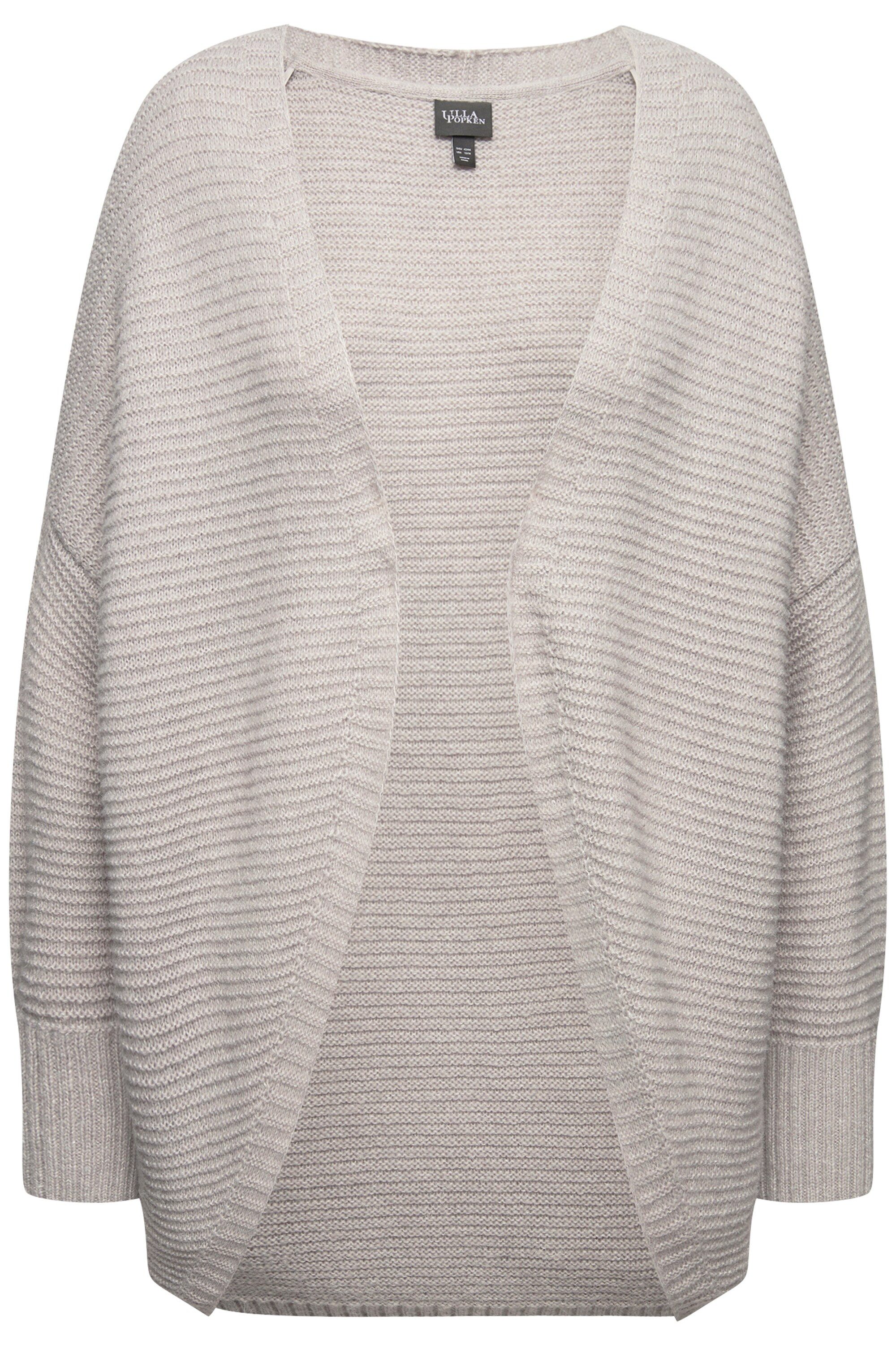 Ulla Popken Strickjacke Strickjacke Egg-Shape Wollanteil günstig online kaufen