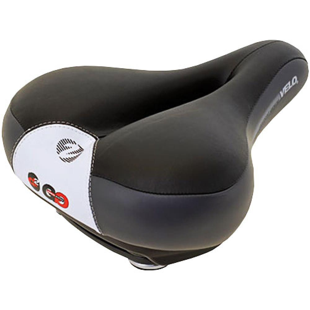 Velo Fahrradsattel Velo Sattel, Herren, Newport Gemini, schwarz/grau, Velo