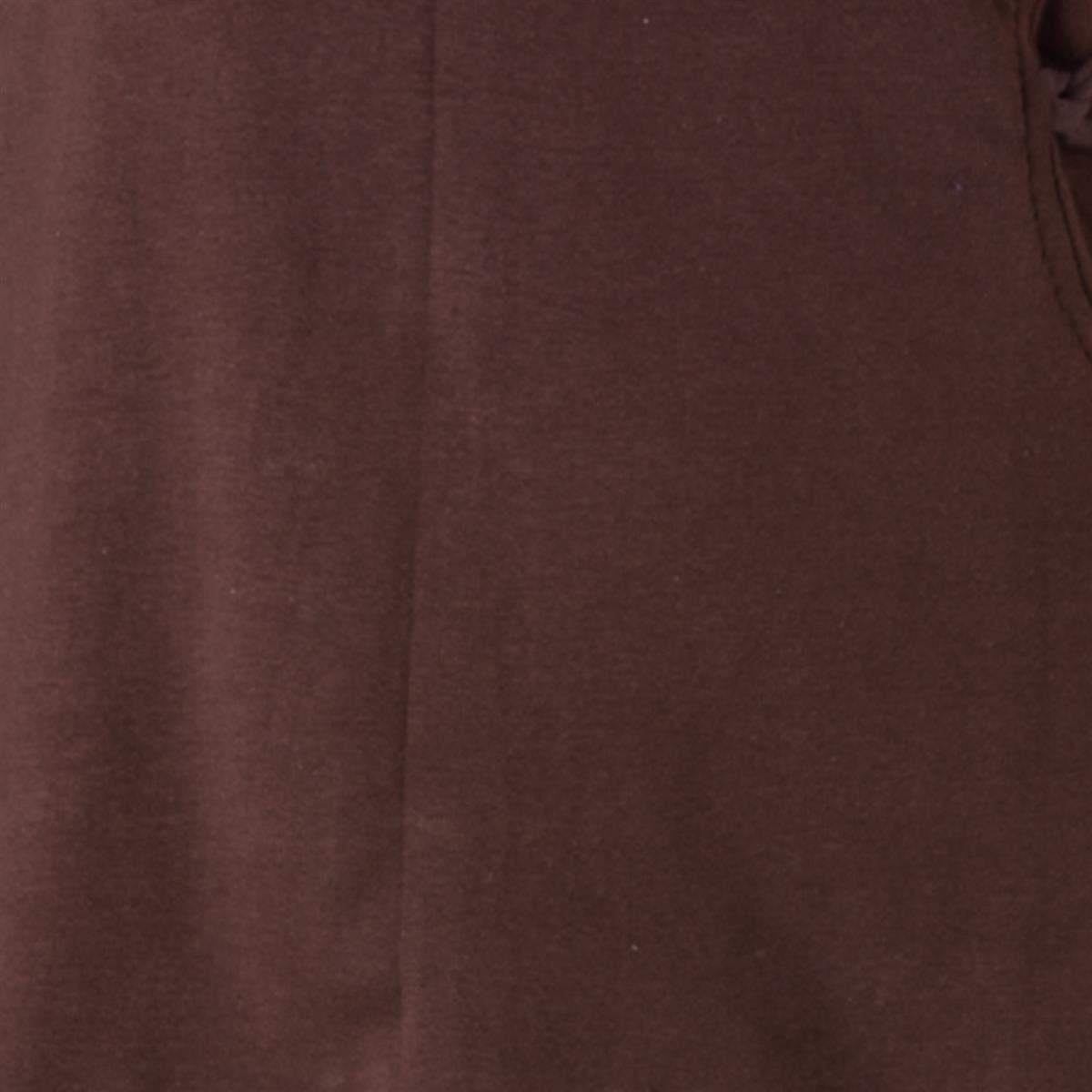 Kapuzenshirt Zipfelkapuze Elfenshirt Style zum Ethno, Hoody, braun Vishes Schnüren Bändern und Gothik
