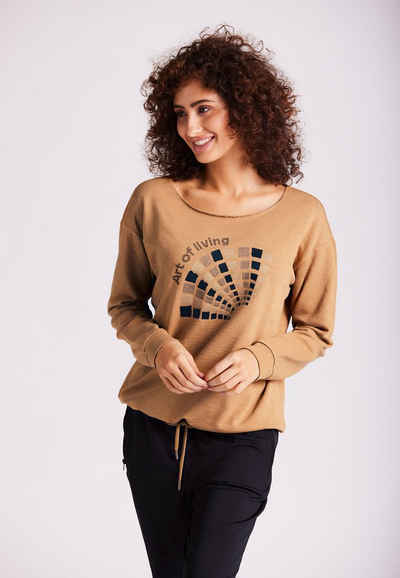 Andijamo-Fashion Sweatshirt »ART OF LIVING« ORGANIC COTTON