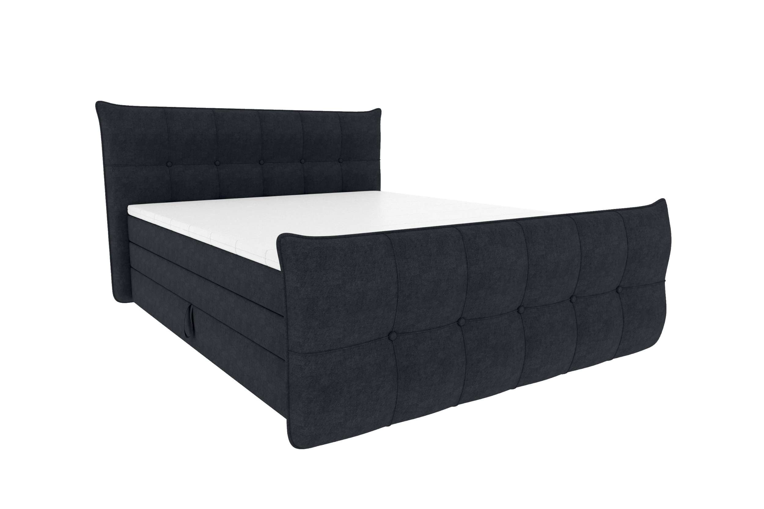 Sofa Dreams Boxspringbett Boxspringbett Marbella (Schlafzimmerbett, Bett), 140/160/180/200x200 cm, in Jacquard TRESOR, mit Topper, Bettkasten