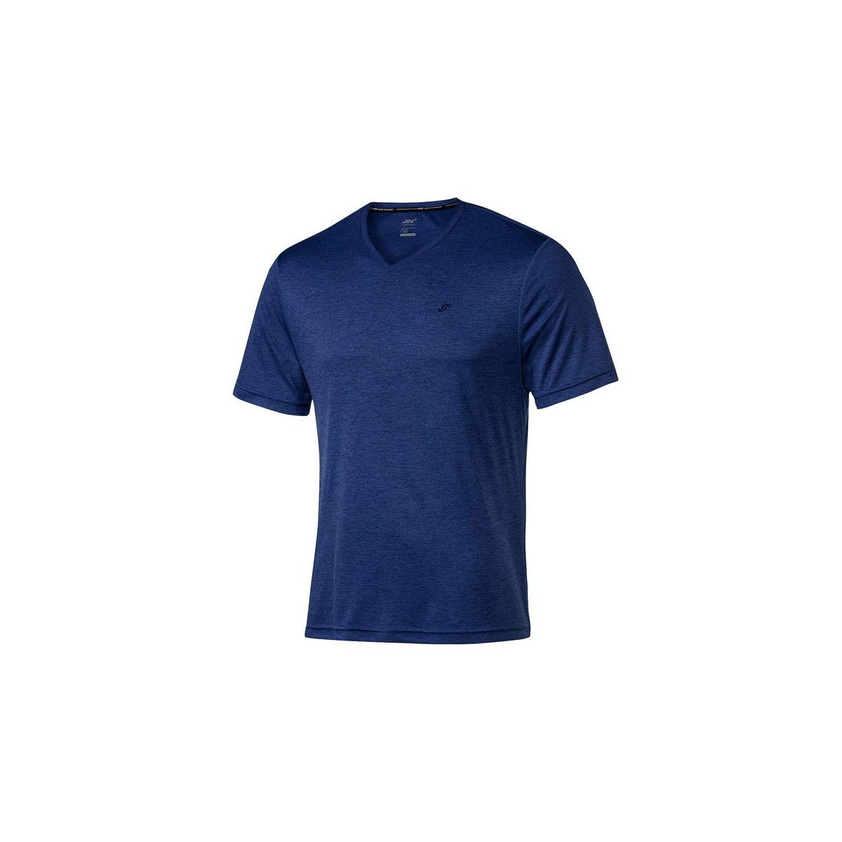JOY & FUN T-Shirt melange moonlight blau regular (1-tlg)
