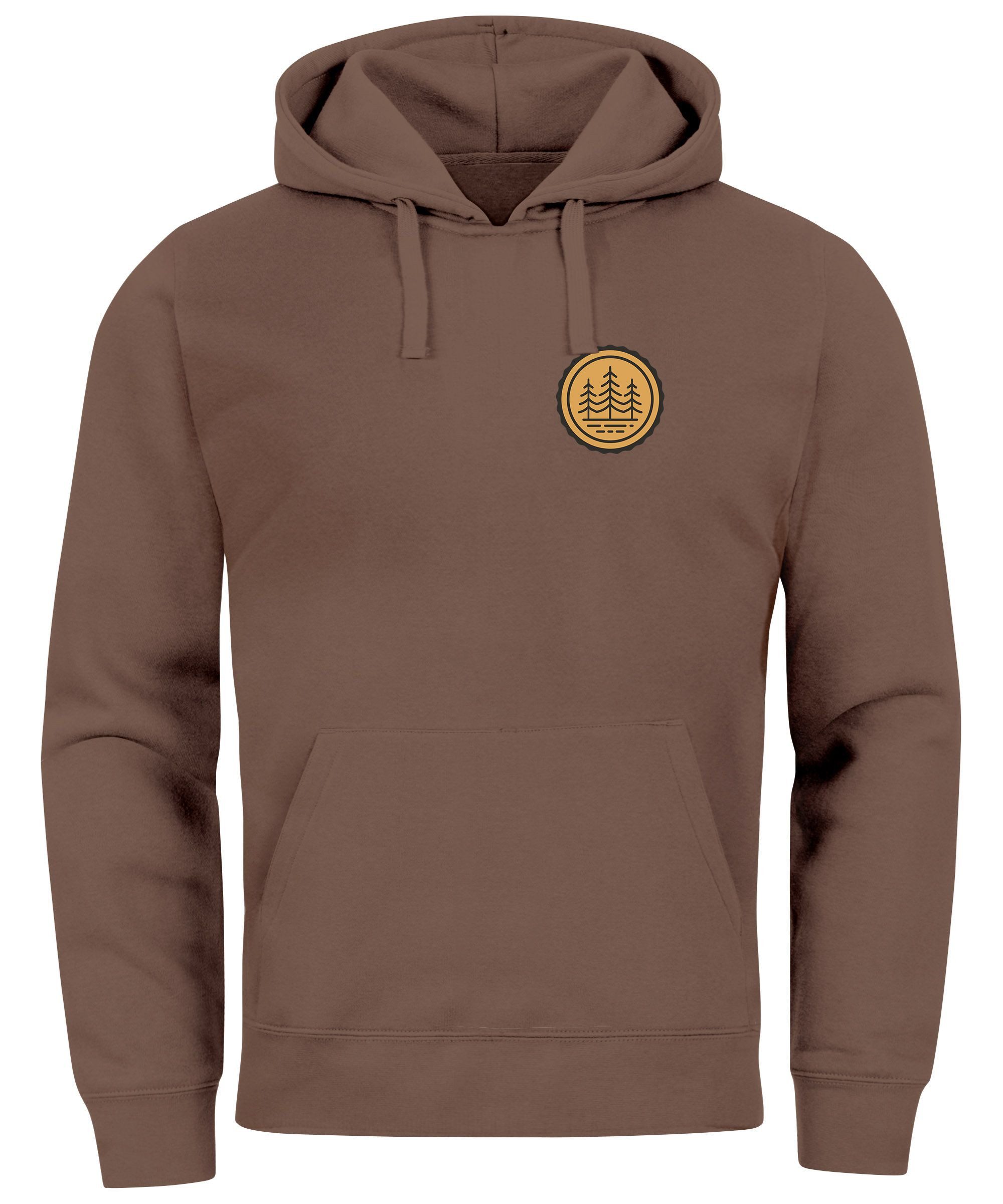 Neverless Hoodie Hoodie Herren Wald Bäume günstig online kaufen