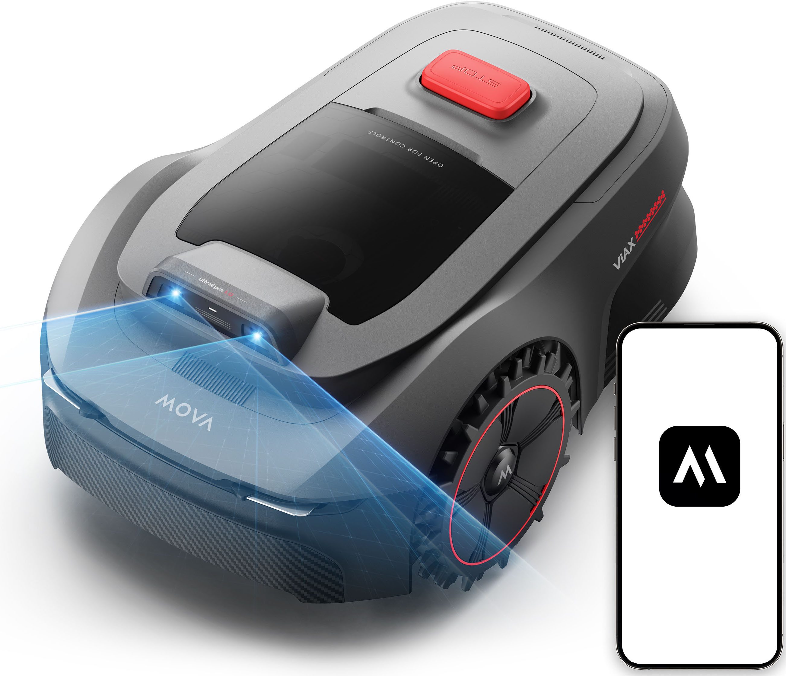 MOVA ViAX 250 Mähroboter ohne Begrenzungskabel, Dual-Vision