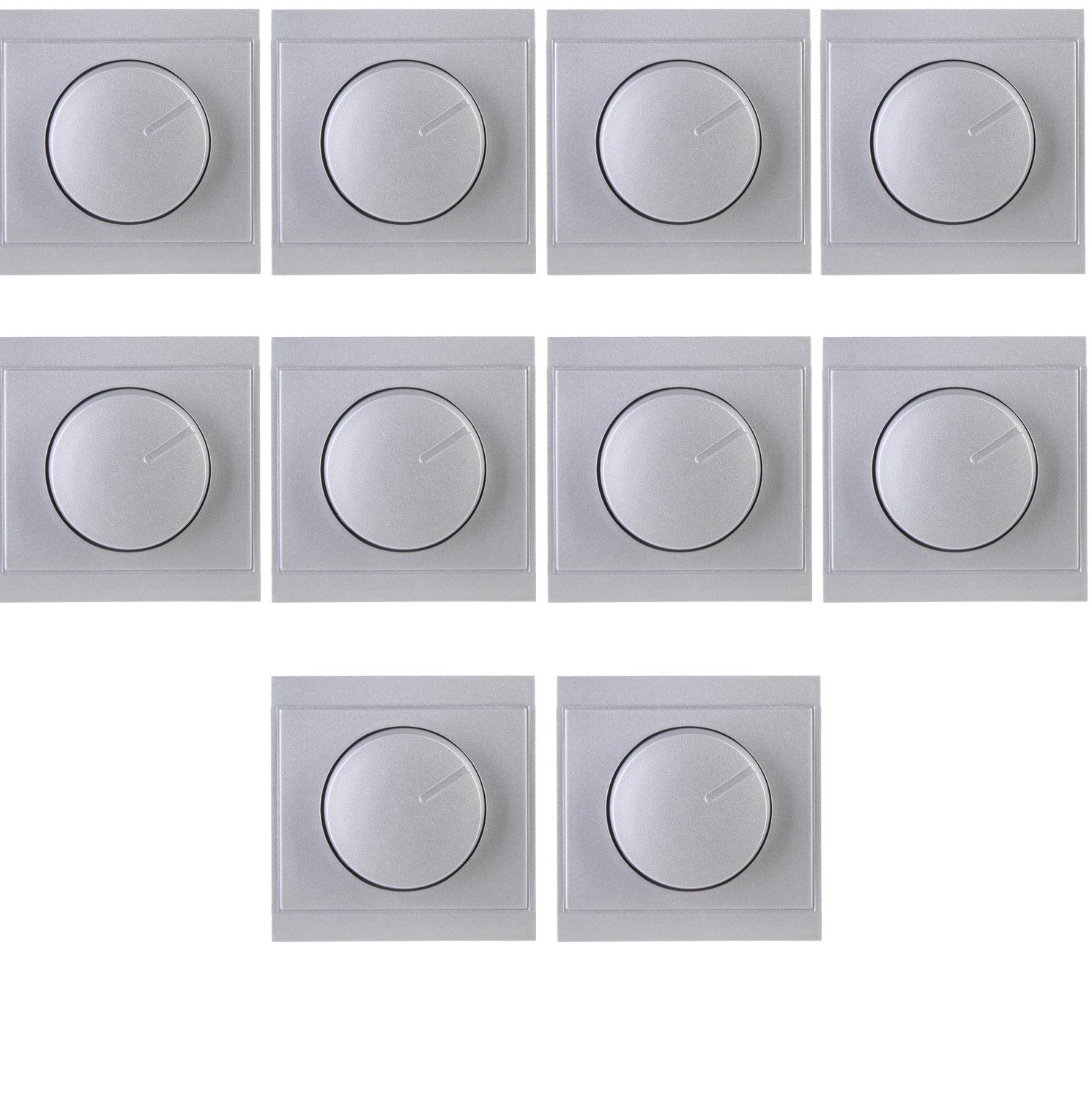 Kopp Drehdimmer Malta Диммеры-Abdeckung Druck-Wechsel [10ERPACK] (10-St), Диммерыabdeckung Drehdimmer