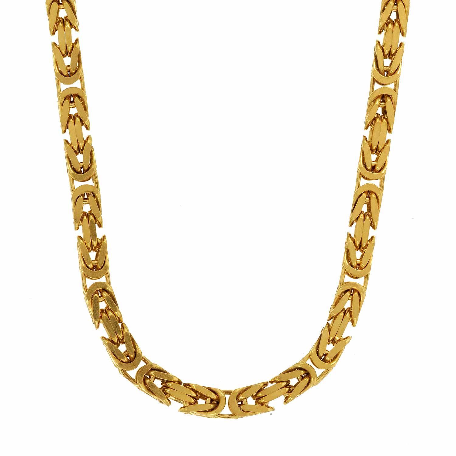 HOPLO Königskette Goldkette Königskette Длина 45cm - Breite 2,8mm - 333-8 Karat Gold, Made in Germany