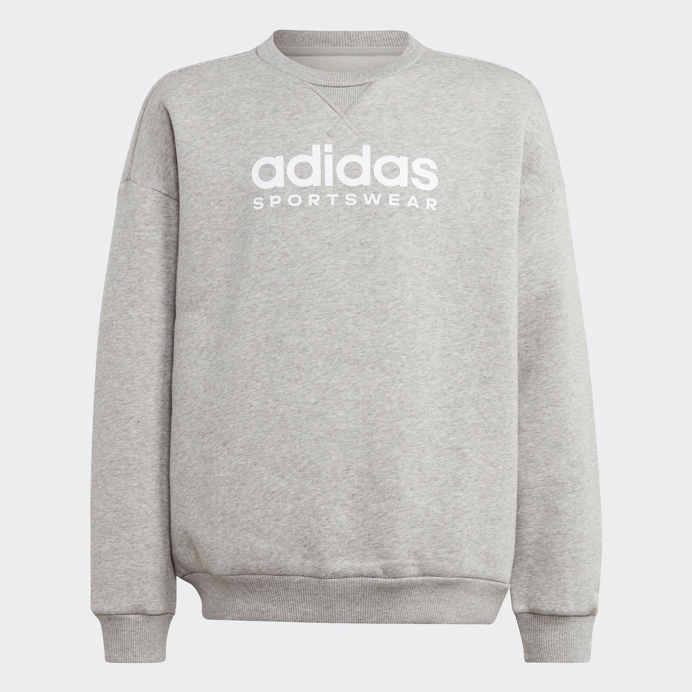 adidas Sportswear Sweatshirt J ALL SZN CREW Medium Grey Heather / White