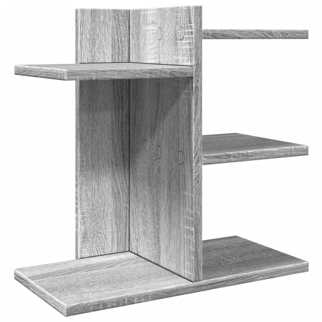 vidaXL Organizer Schreibtisch-Organizer Grau Sonoma 42x21,5x42 cm Holzwerkstoff