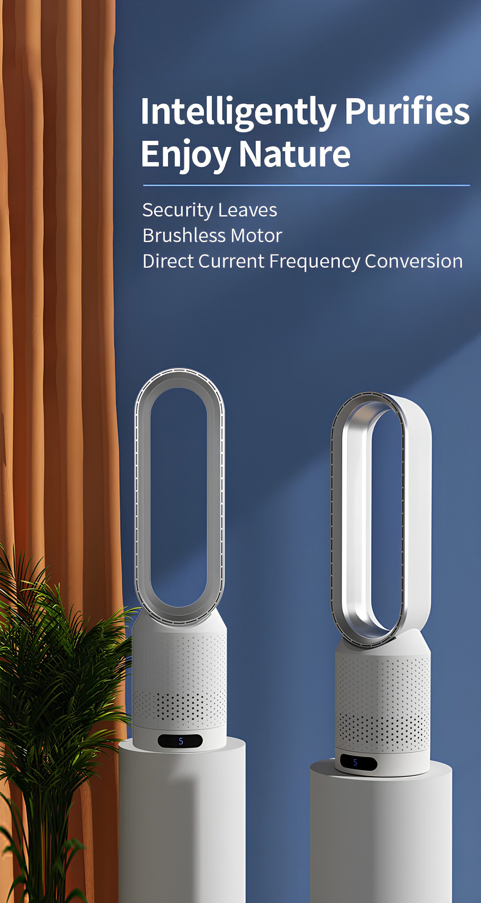 Athlix Standventilator Turmventilator Rotorloser Ventilator leise günstig online kaufen