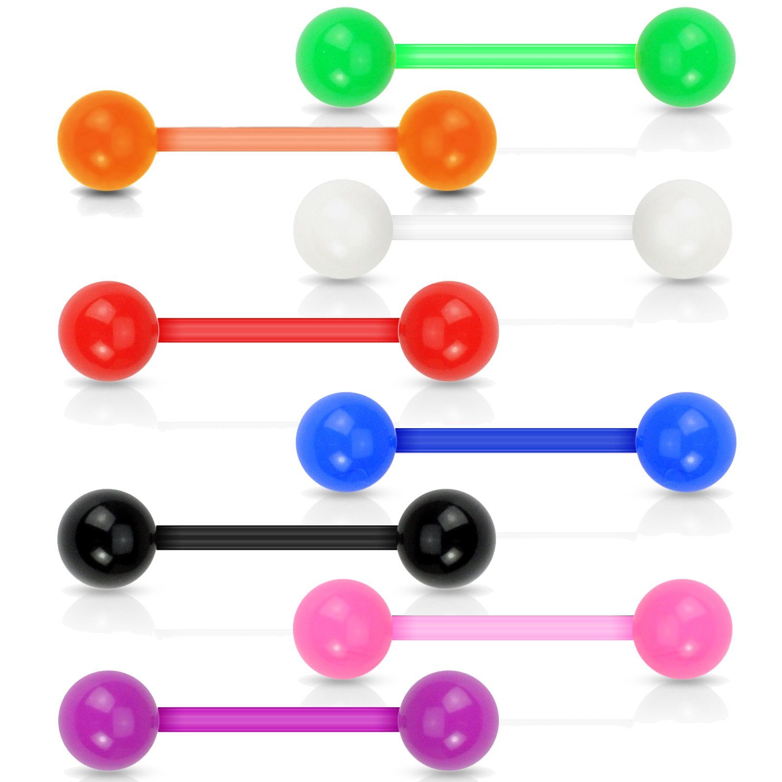 viva-adorno Brustwarzenpiercing Zungenpiercing Barbell Piercing Stab Zungen günstig online kaufen