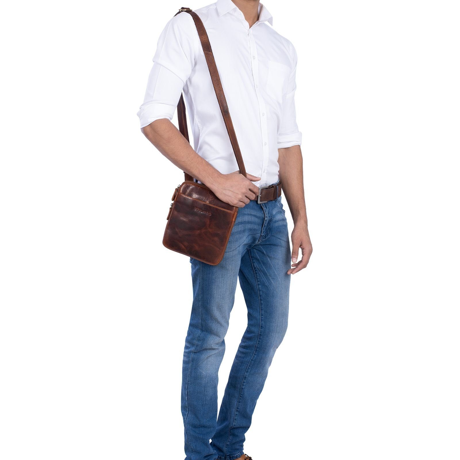 STILORD Schultertasche "Carson" Kleine Herren Leder günstig online kaufen