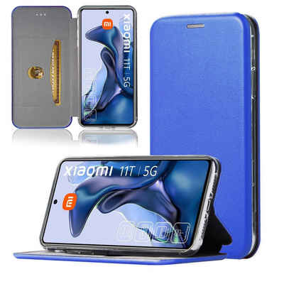 Numerva Handyhülle Hard Cover Etui für Xiaomi 11T 5G / 11T Pro 5G, Flip Cover Schutz Hülle Tasche
