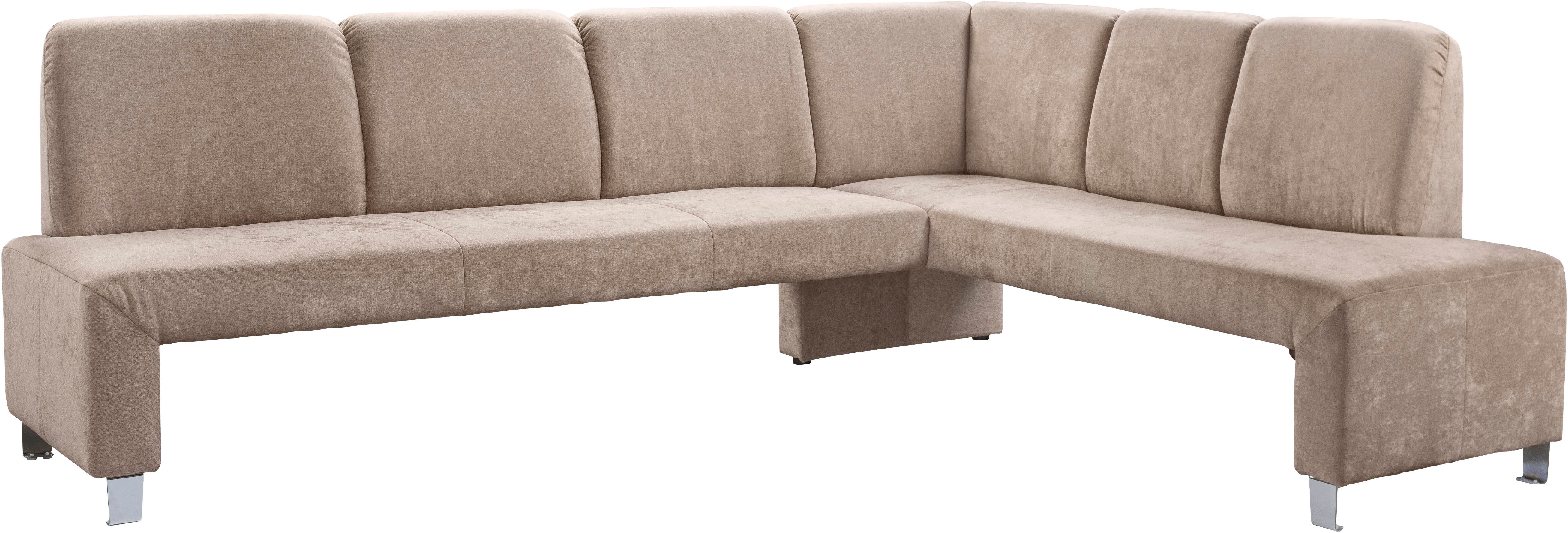 exxpo - sofa fashion Eckbank Intenso, modern, 263/198 cm (B/T), hohe Bodenfreiheit, frei im Raum stellbar, hoher Sitzkomfort