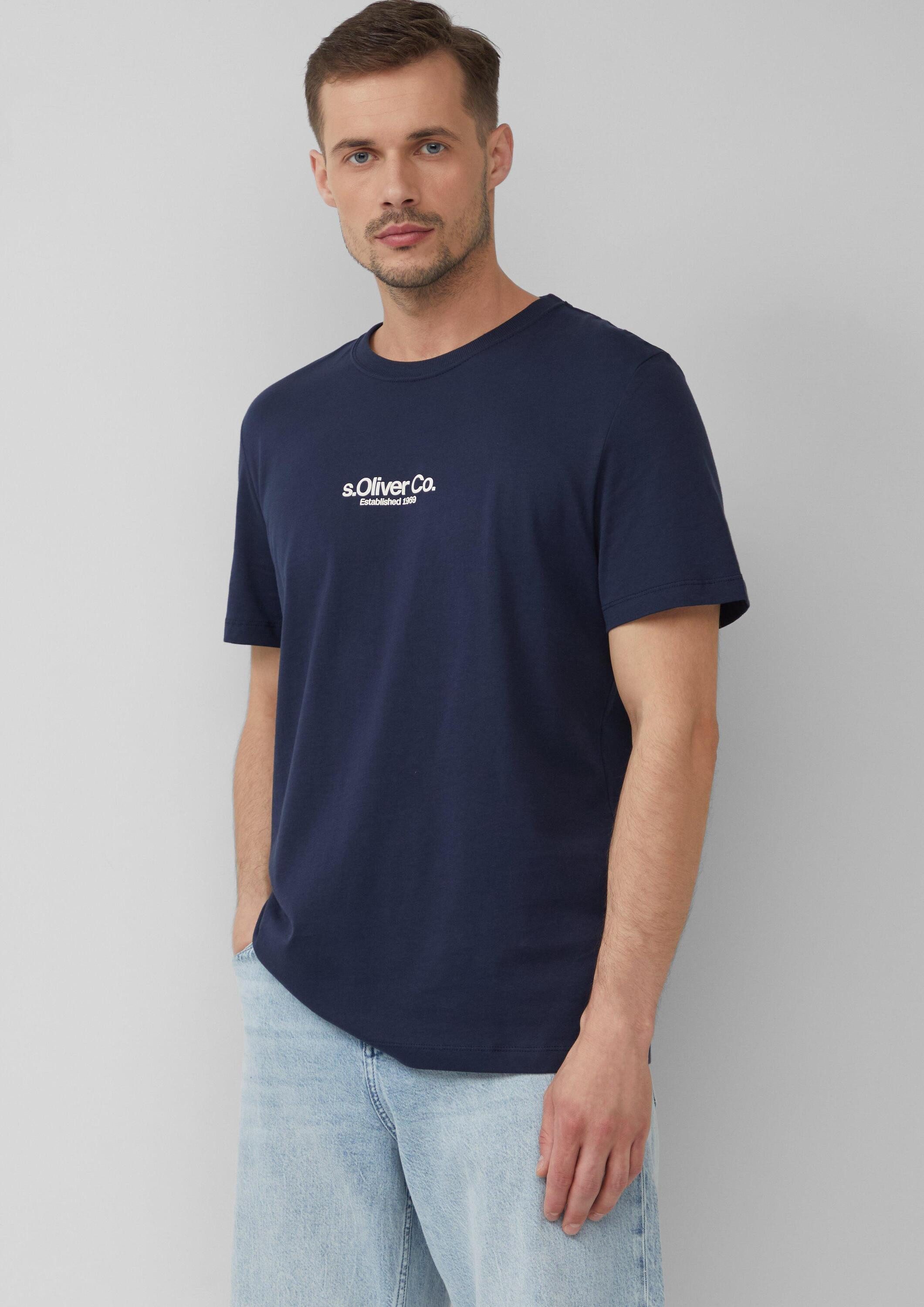 s.Oliver Kurzarmshirt T-Shirt T-Shirt aus Baumwolle günstig online kaufen