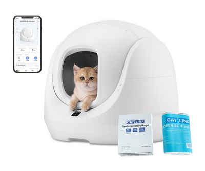 CATLINK Katzenecktoilette Intelligente Selbstreinigende, App Fernbedienung, für Mehrere Katzen, Geruchskontrolle, Geeignet für Katzen von 1,5-10 kg