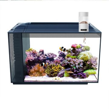 yozhiqu Fisch-Futterautomat 500 ml Fischfutterspender mit USB-Ladekabel,LCD, automatischer zeitgesteuerter Fischfutterautomat für Aquarien