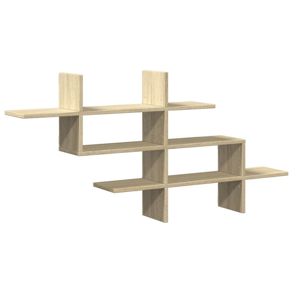 vidaXL Regal Wandregal Sonoma-Eiche 124,5x18x60,5 cm günstig online kaufen