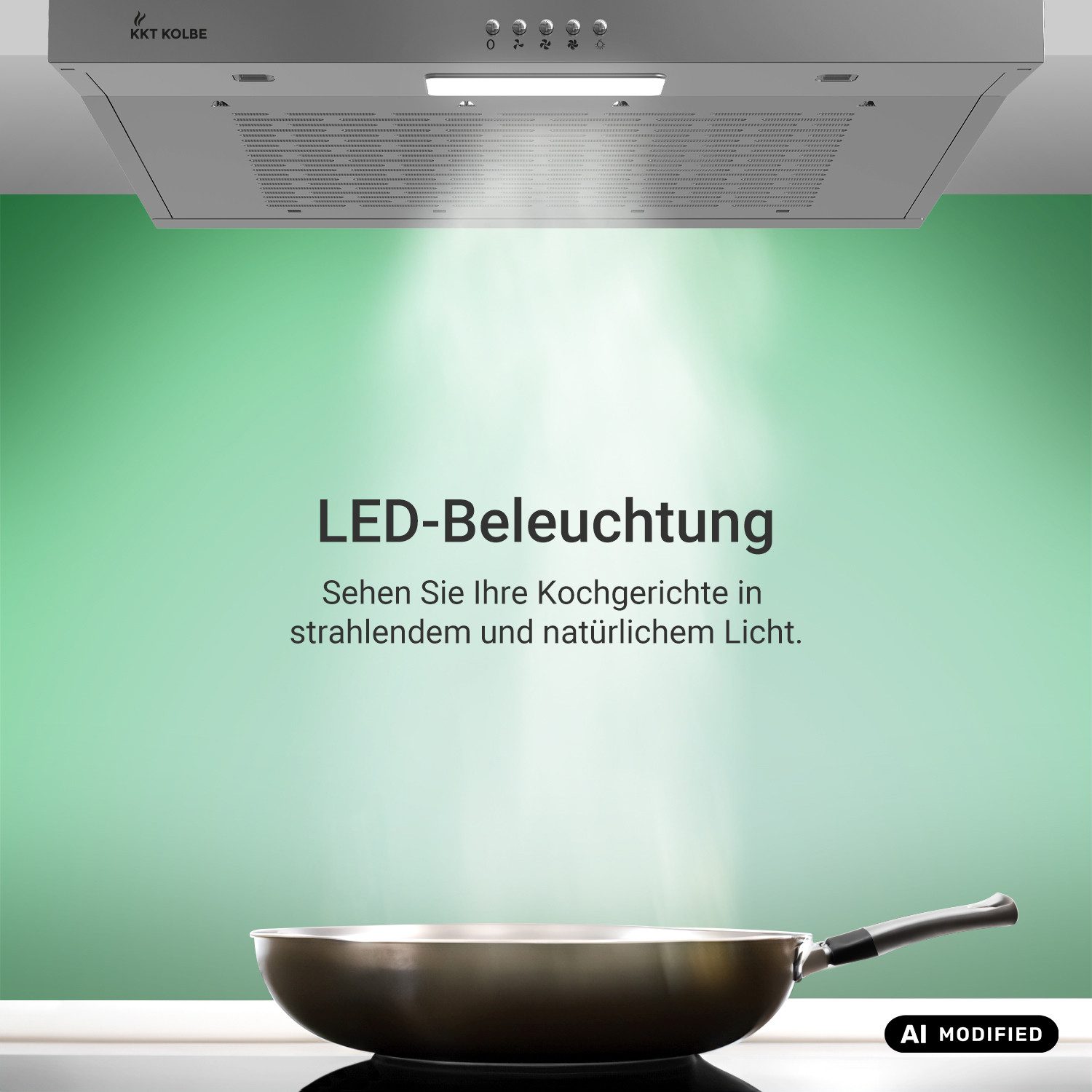 KKT KOLBE Wandhaube Dunstabzugshaube 60cm UBH200ED Umluft – Bild 4 von 5
