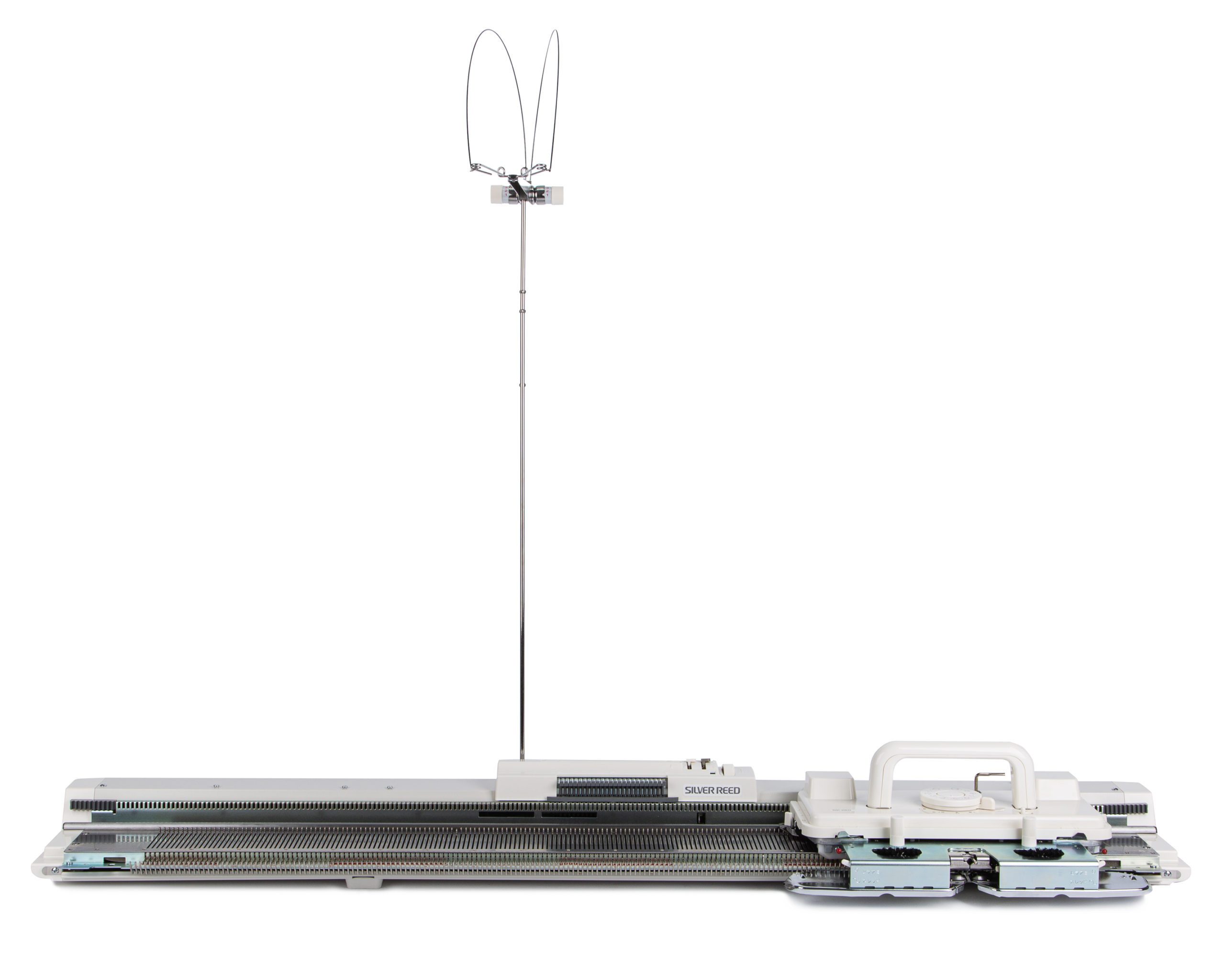 SILVER REED Strickmaschine Strickmaschine Silver-Reed SK-280 mit Doppelbettergänzung SRP-60N