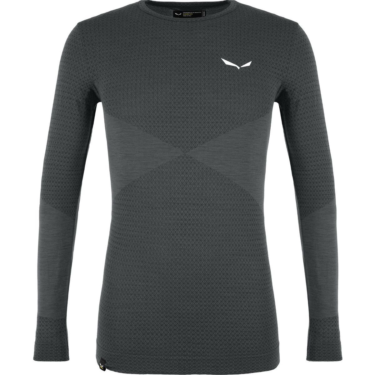 Salewa Funktionsshirt Zebru MED Warm AMR M Long Sleeve Tee Technisches Langarmshirt mit Merinowolle für optimale Wärme und