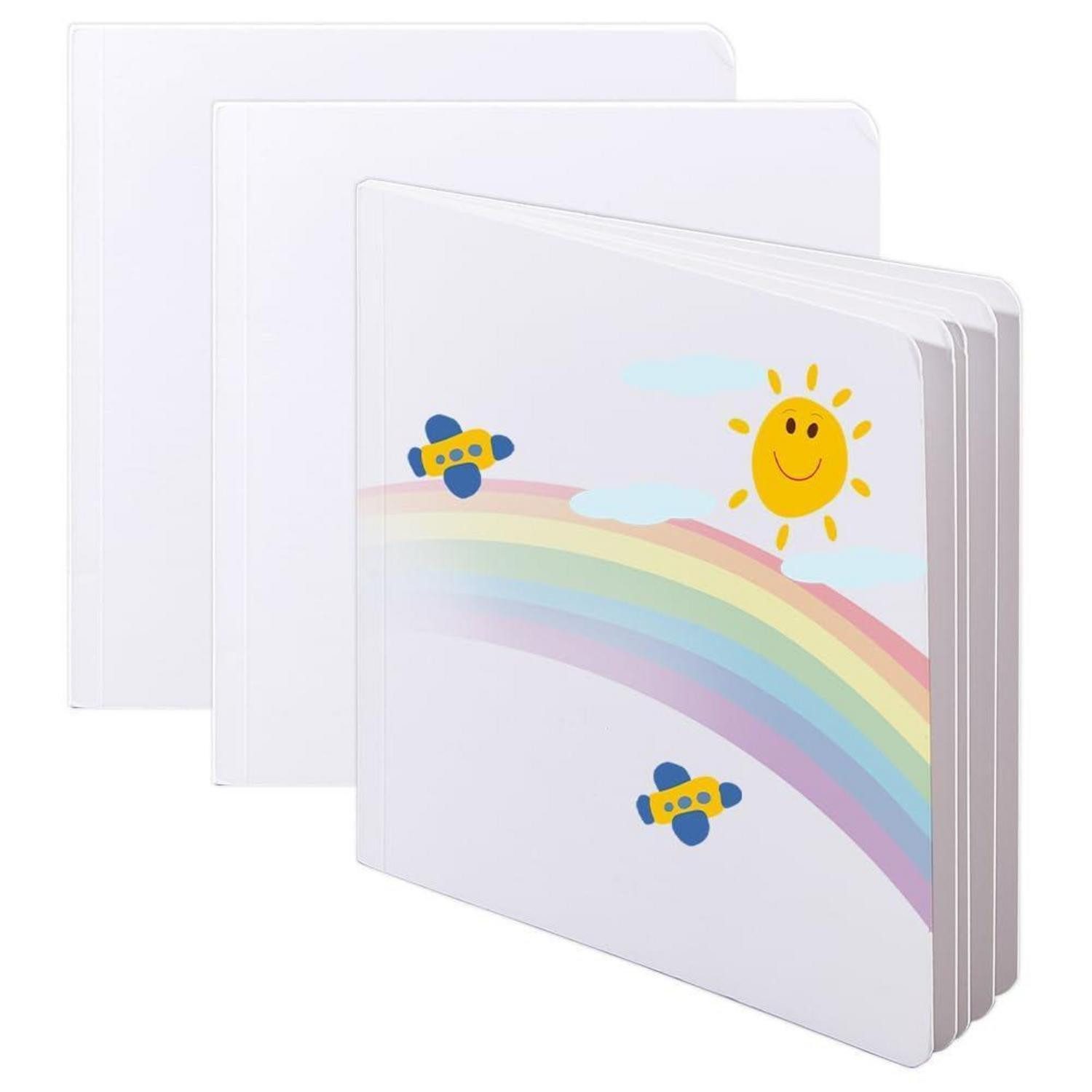 LuxusKollektion Skizzenbuch Leeres Notizbuch Hardcover 16,5x16,5cm 2er Set