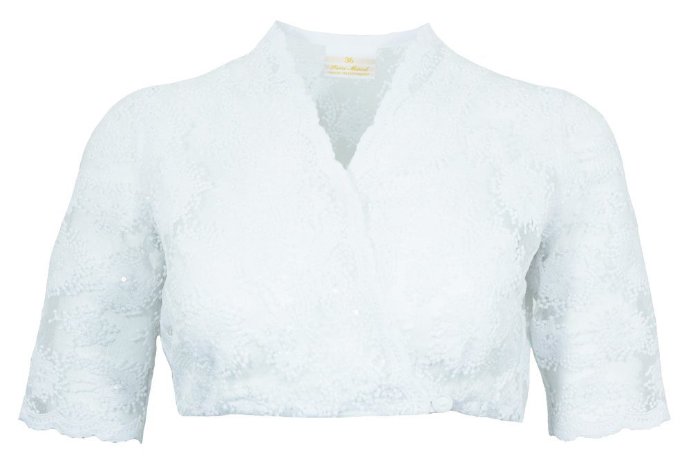 Dirndlbluse Pierre Marcel Damen Halbarm Spitzen Dirndlbluse Be