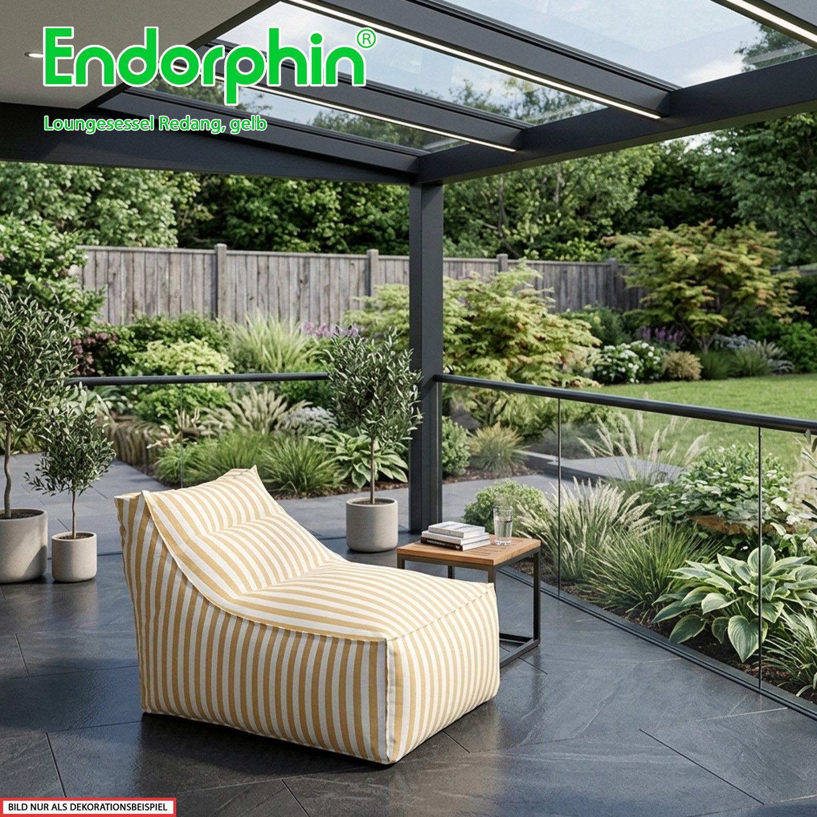 Endorphin Loungesessel Loungesessel Redang Gelb, Gartenmöbel, Indoor Outdoor Möbel