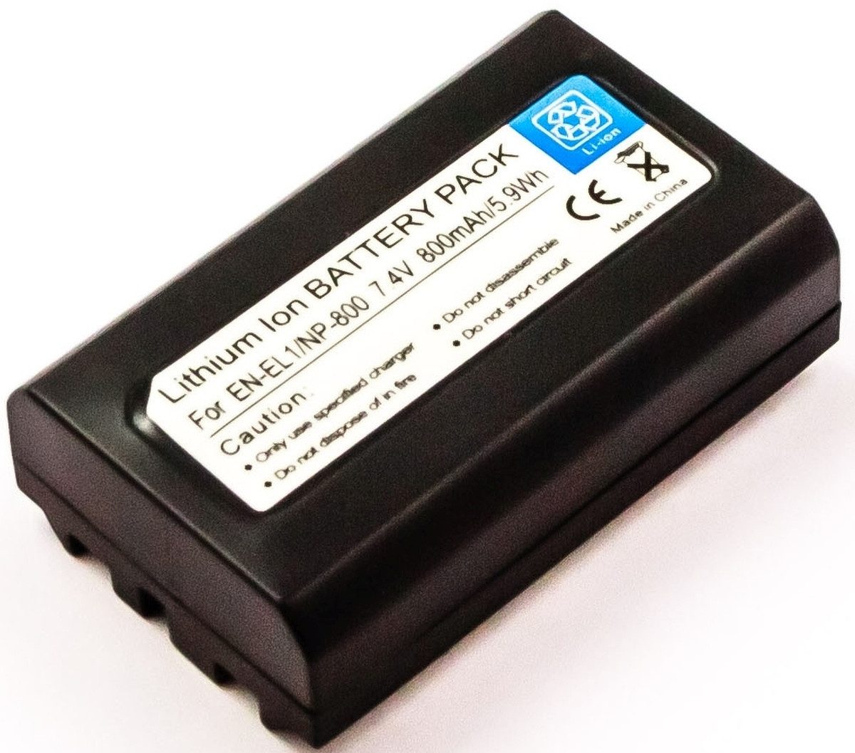 Akku für Nikon Coolpix 8700 Li-Ion 7,4 Volt 700 mAh schwarz Kamera-Akku
