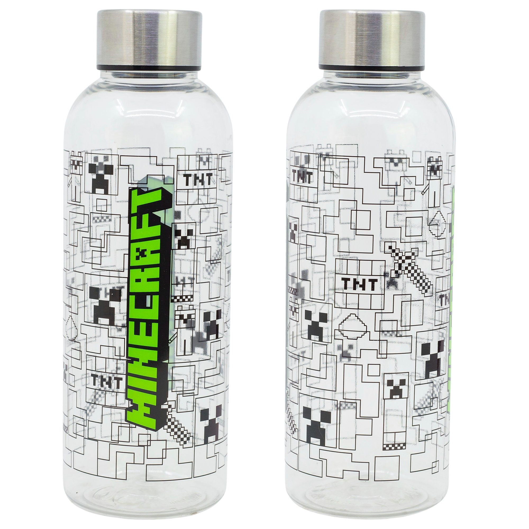 Minecraft Trinkflasche Minecraft Gamer Creeper Wasserflasche Trinkflasche Flasche XL 850 ml