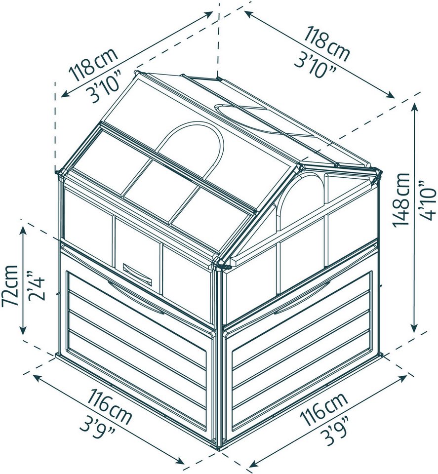 Palram - Canopia Tomatengewächshaus Pla... Palram - Canopia Tomatengewächshaus Pla...