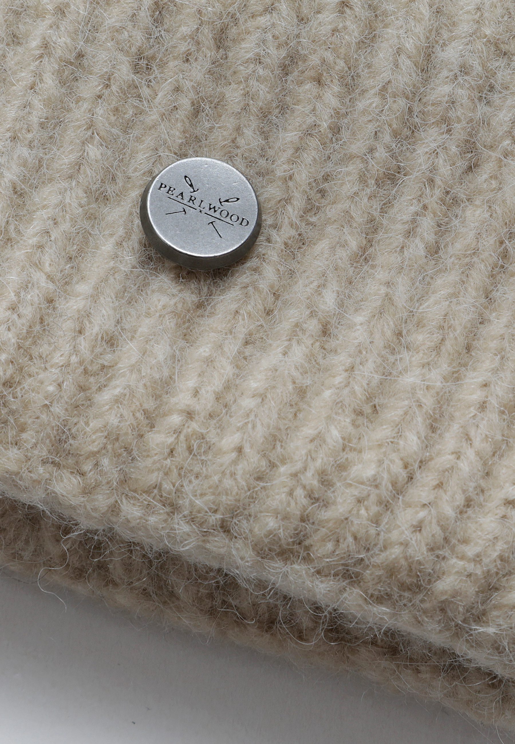 PEARLWOOD Strickmütze ZOE Feinripp, wärmend, breiter Umschlag