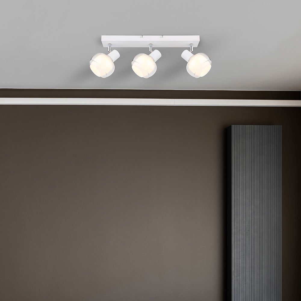 Deckenspot, 3-Flammig Globo Deckenlampe Spots Wohnzimmerleuchte Deckenleuchte