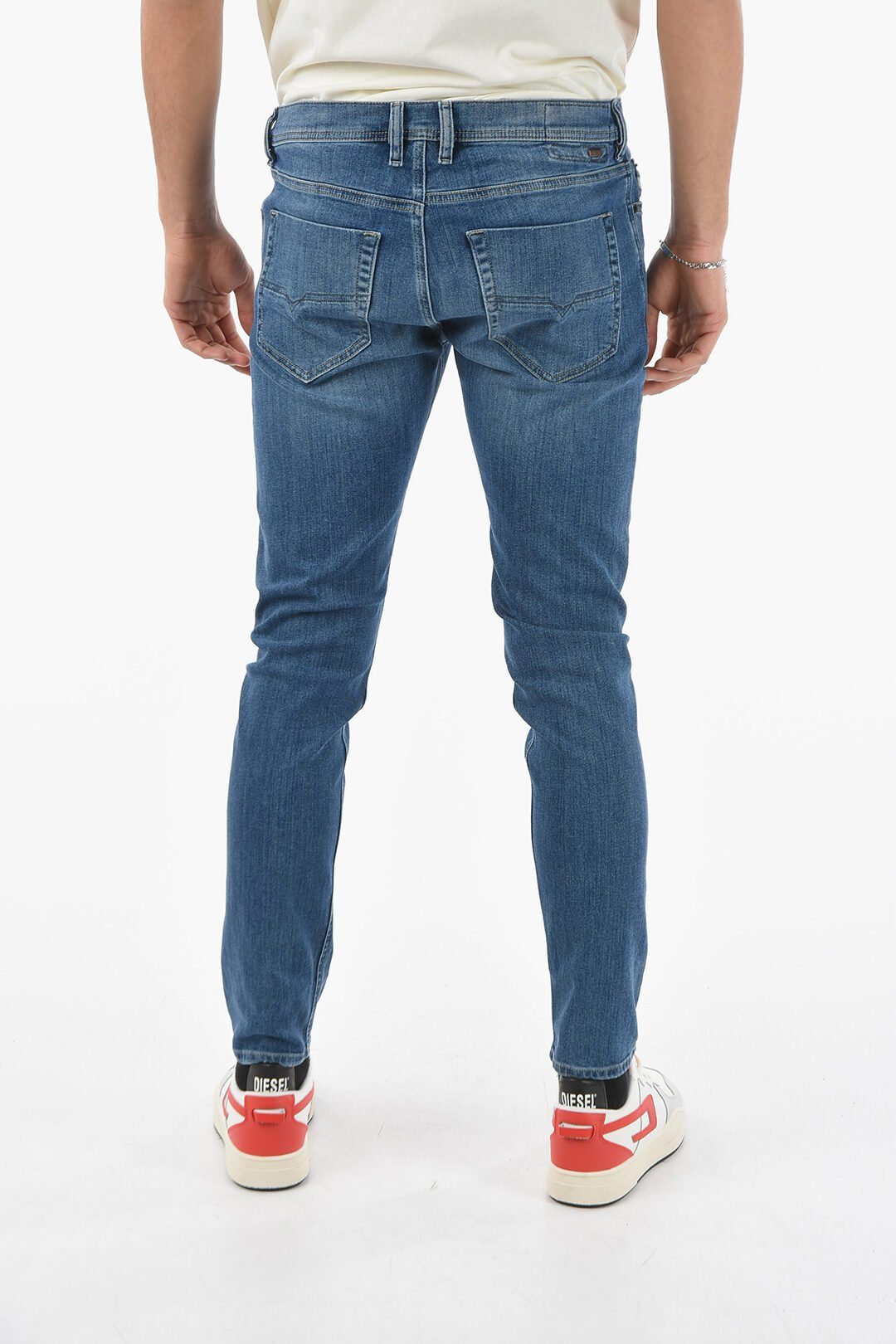 Diesel Slim-fit-Jeans Diesel Herren Jeans Pocket-Style, Blau, 0857P 5 Tepphar Röhrenjeans, Stretch