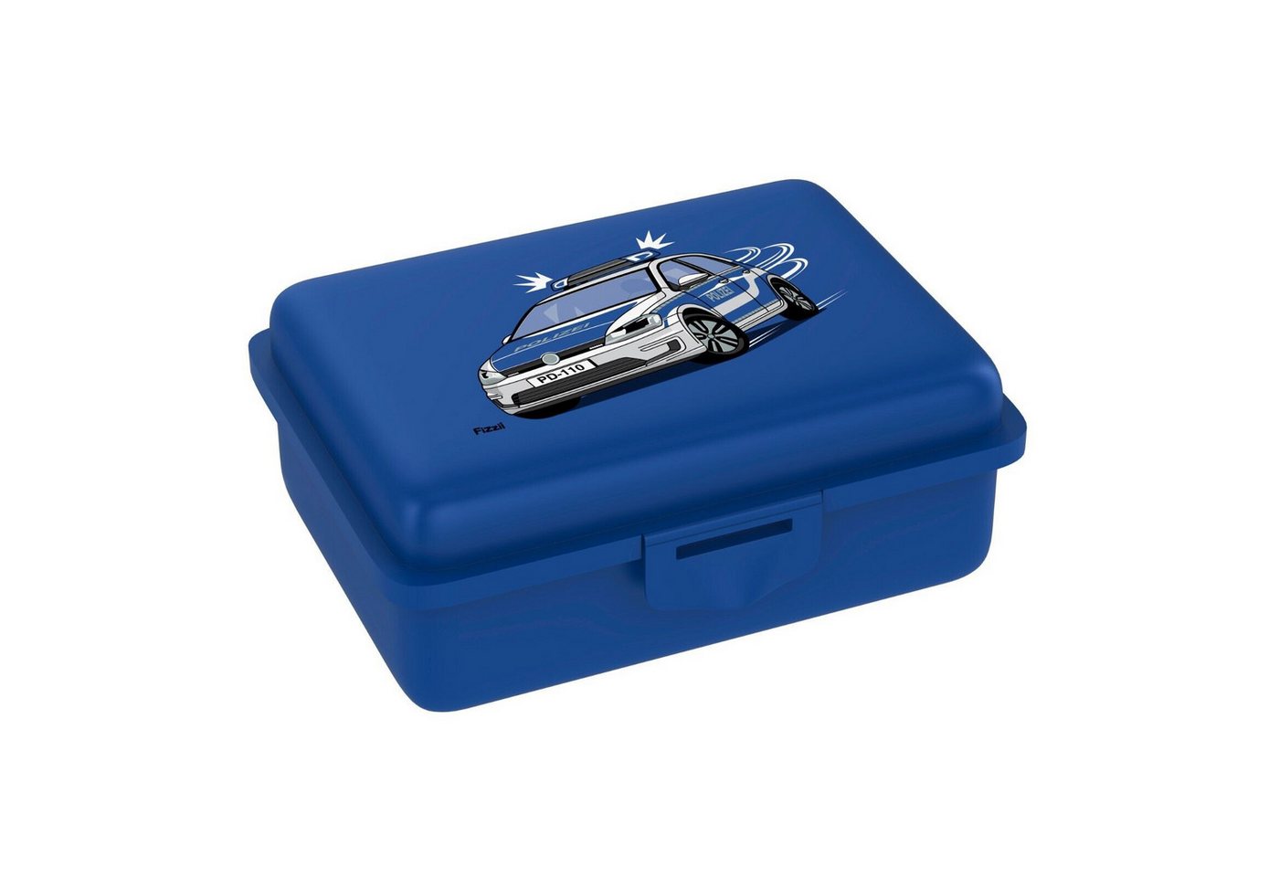 Fizzii Lunchbox bunte Brotdose 18 x 13 x 7 cm, Polyethylen, mit Innengefach zum Rausnehmen