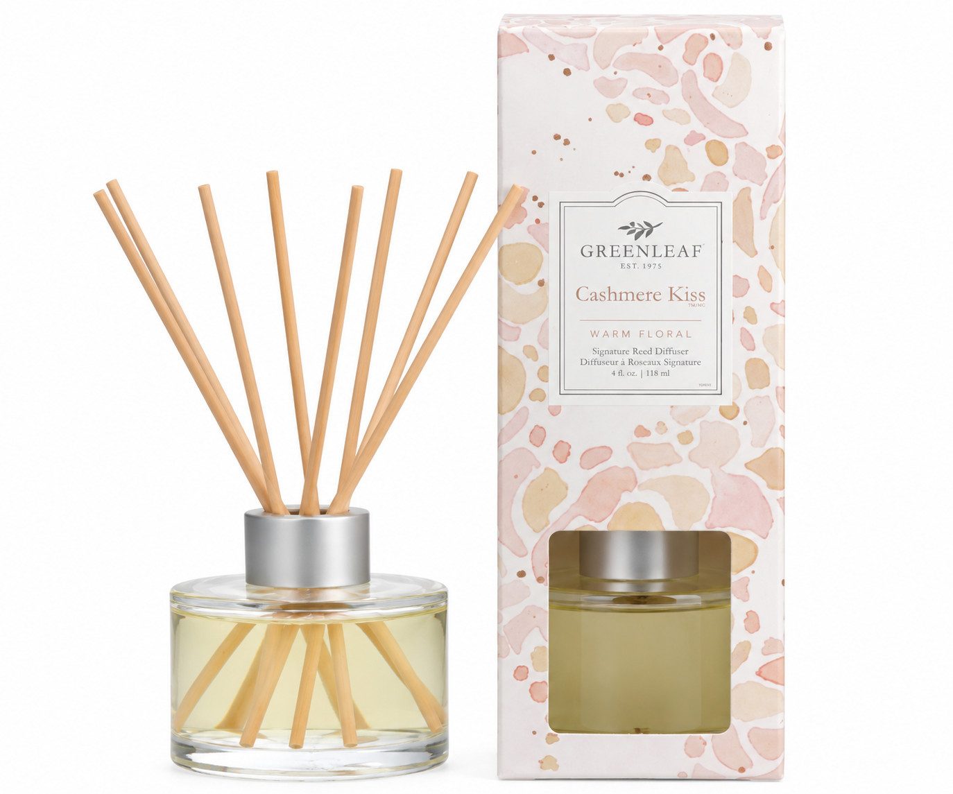 Greenleaf Raumduft Cashmere Kiss 118 ml (1-St), Greenleaf – Aromatischer Reed Diffuser