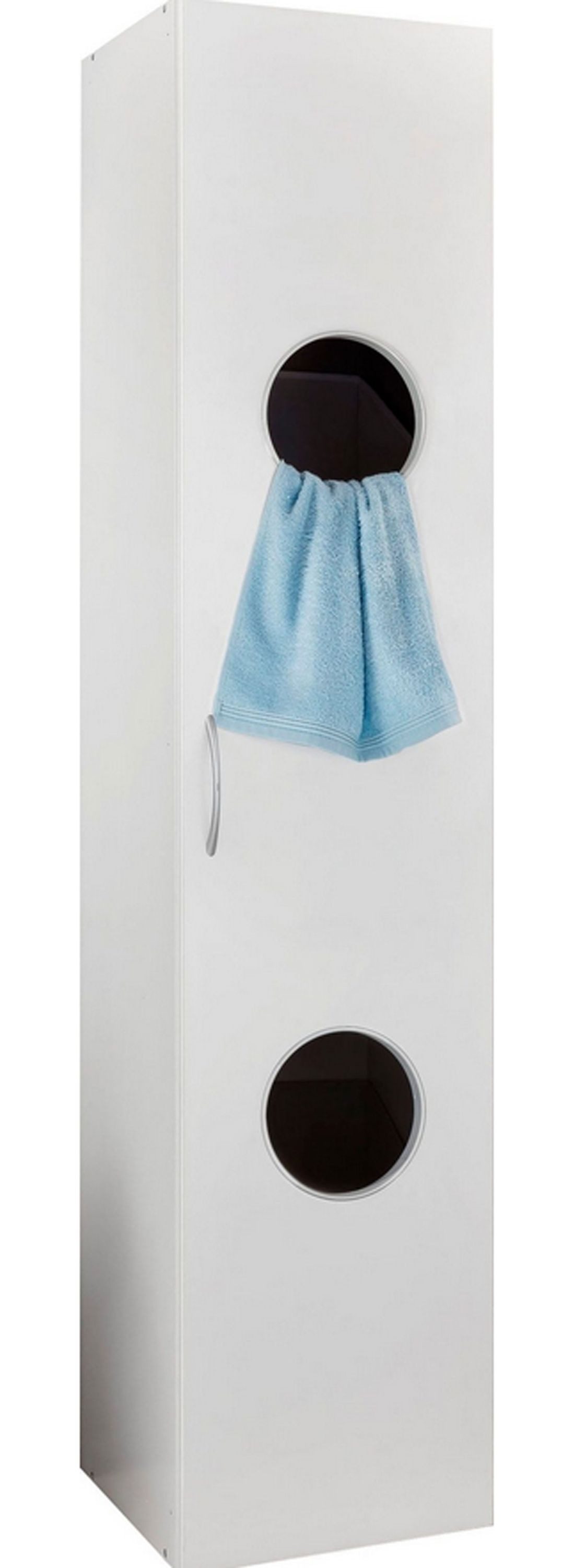 Wimex Stauraumschrank Multiraumkonzept (Multiraumkonzept, 1-St., Mehrzweckschrank) 40x40x185cm 1-türig weiß mit 2 Öffnungen